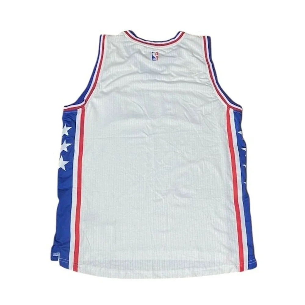 Vintage Adidas Philadelphia 76ers Jersey‎ Blank Size Large White B11